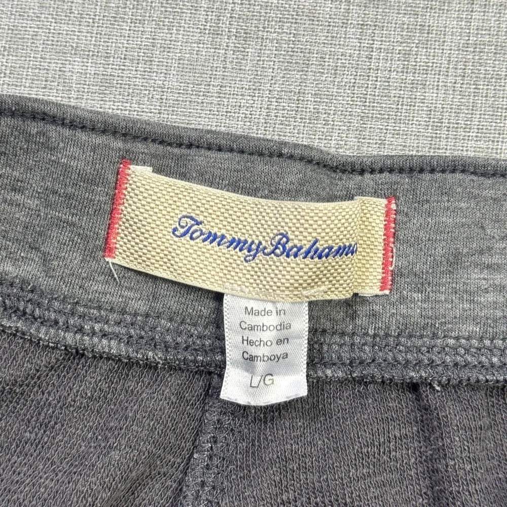 Tommy Bahama Lounge Sweatpants Pants Mens Large Gray French Terry Drawstring